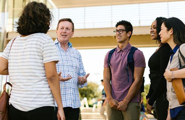 Students on campus